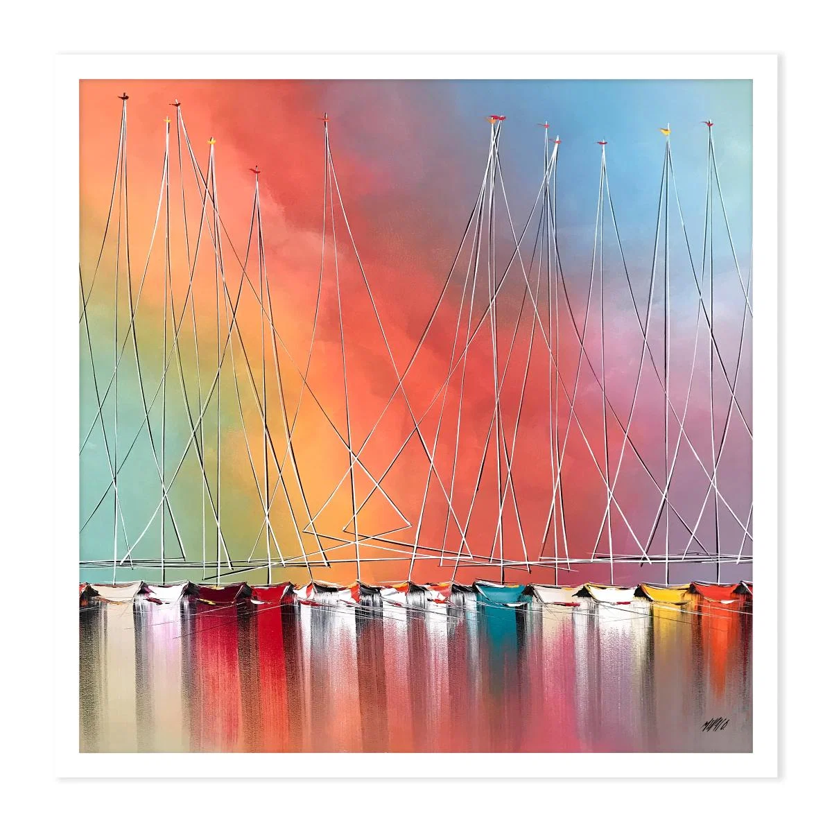 Liberte Framed Print White – image 2