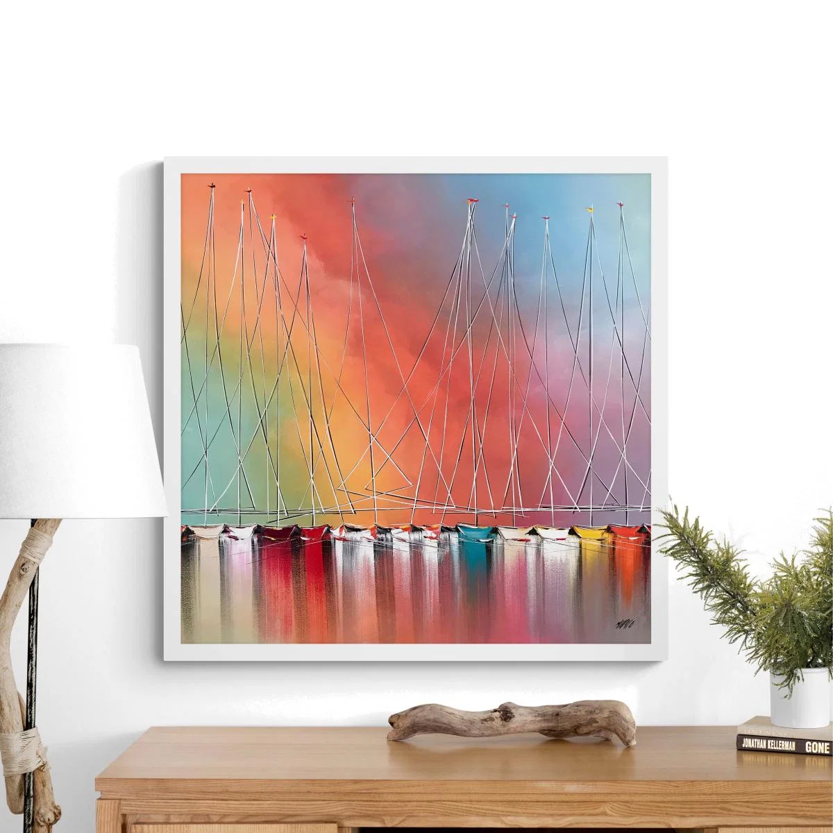 Liberte Framed Print White – image 1