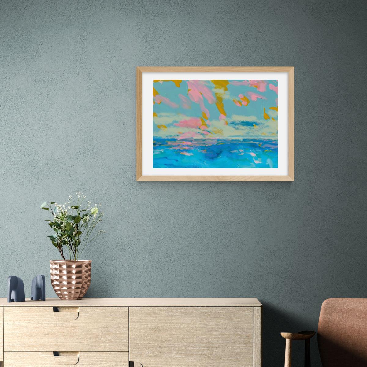 East End Prints La Mer Print Blue – image 1
