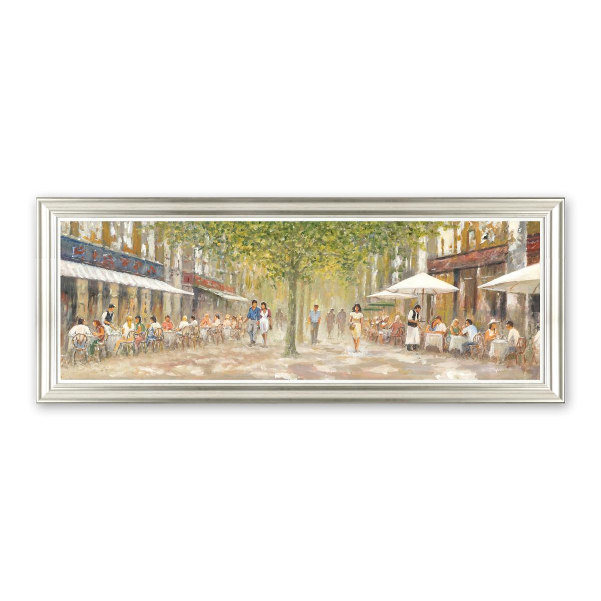 Bistro Walk by John Taylor Framed Print Green – image 2