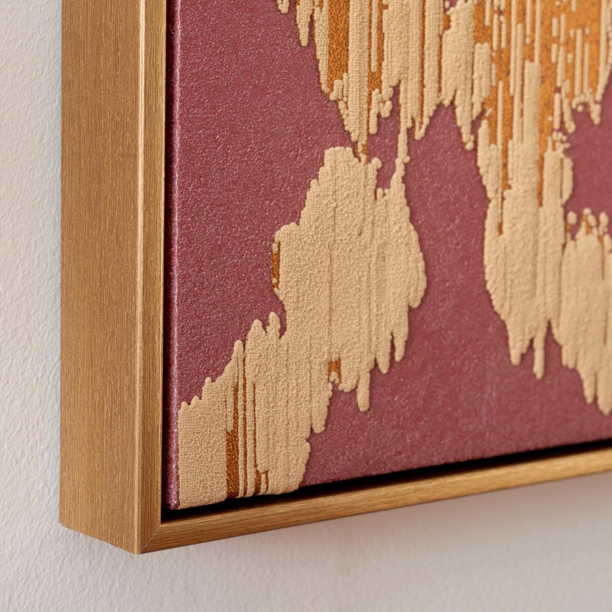 Luxe Traveller Satara Foil Canvas 80x80cm Gold – image 2