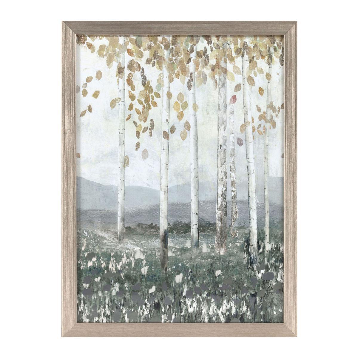 Set of 3 Woodlands Framed Prints Grey – image 3