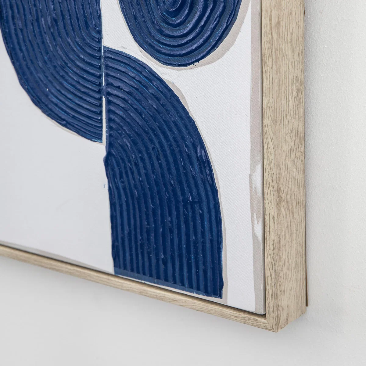Castana Abstract Textured Framed Art Blue – image 2
