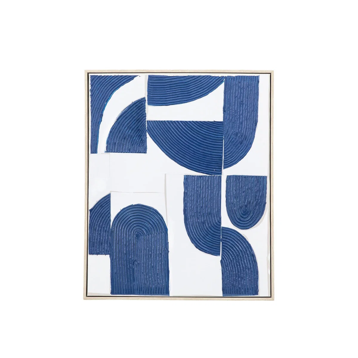 Castana Abstract Textured Framed Art Blue – image 3