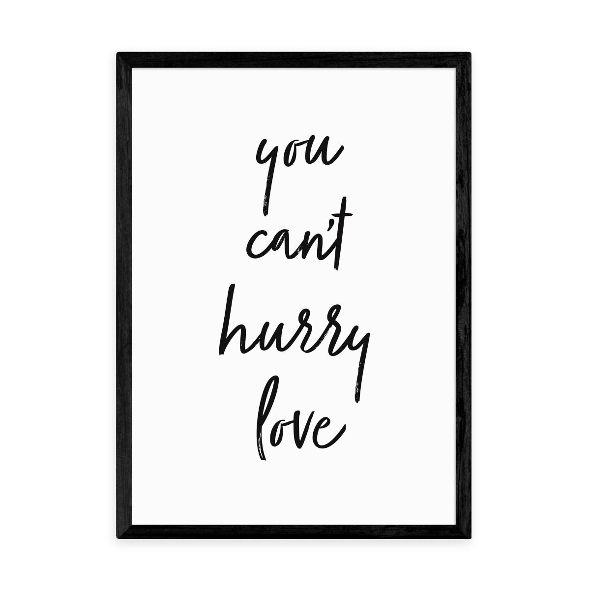 East End Prints You Can't Hurry Love Print White/Black – image 2