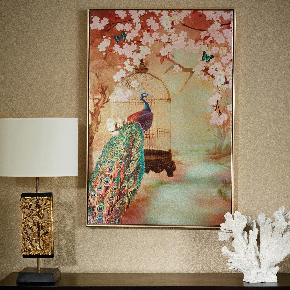 Suki Peacock Canvas Gold – image 2