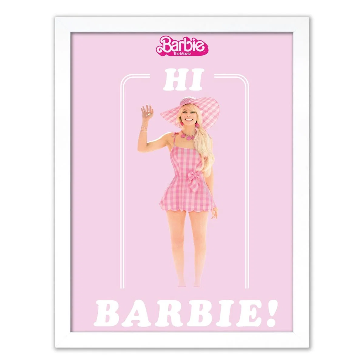 Hi Barbie Framed Print Pink – image 2