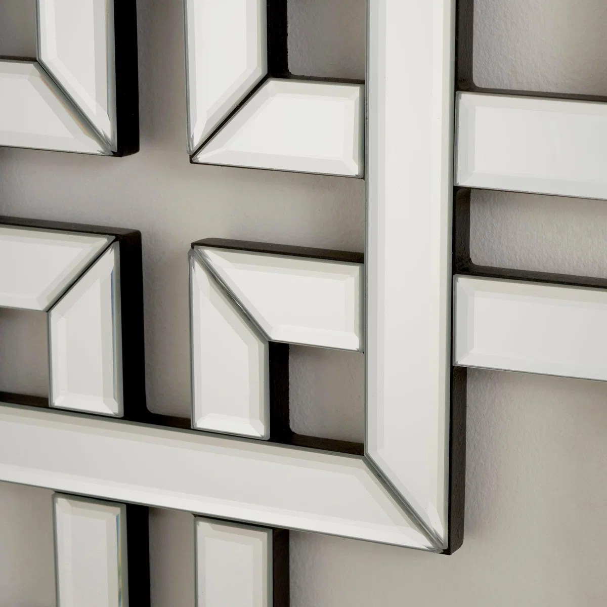 Set of 3 Luxe Geometric Wallart Silver – image 2