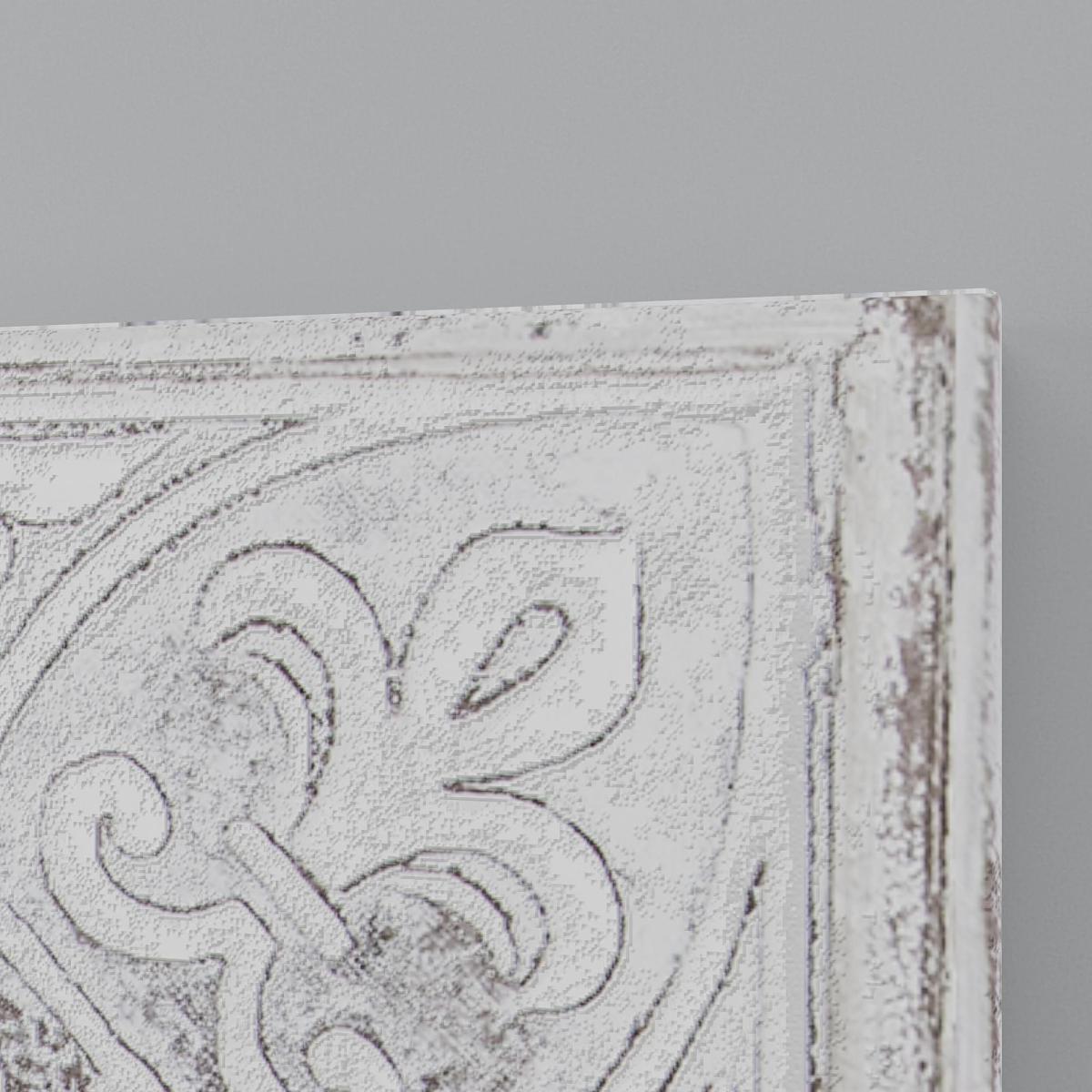 Morroccan Tile Canvas White – image 2