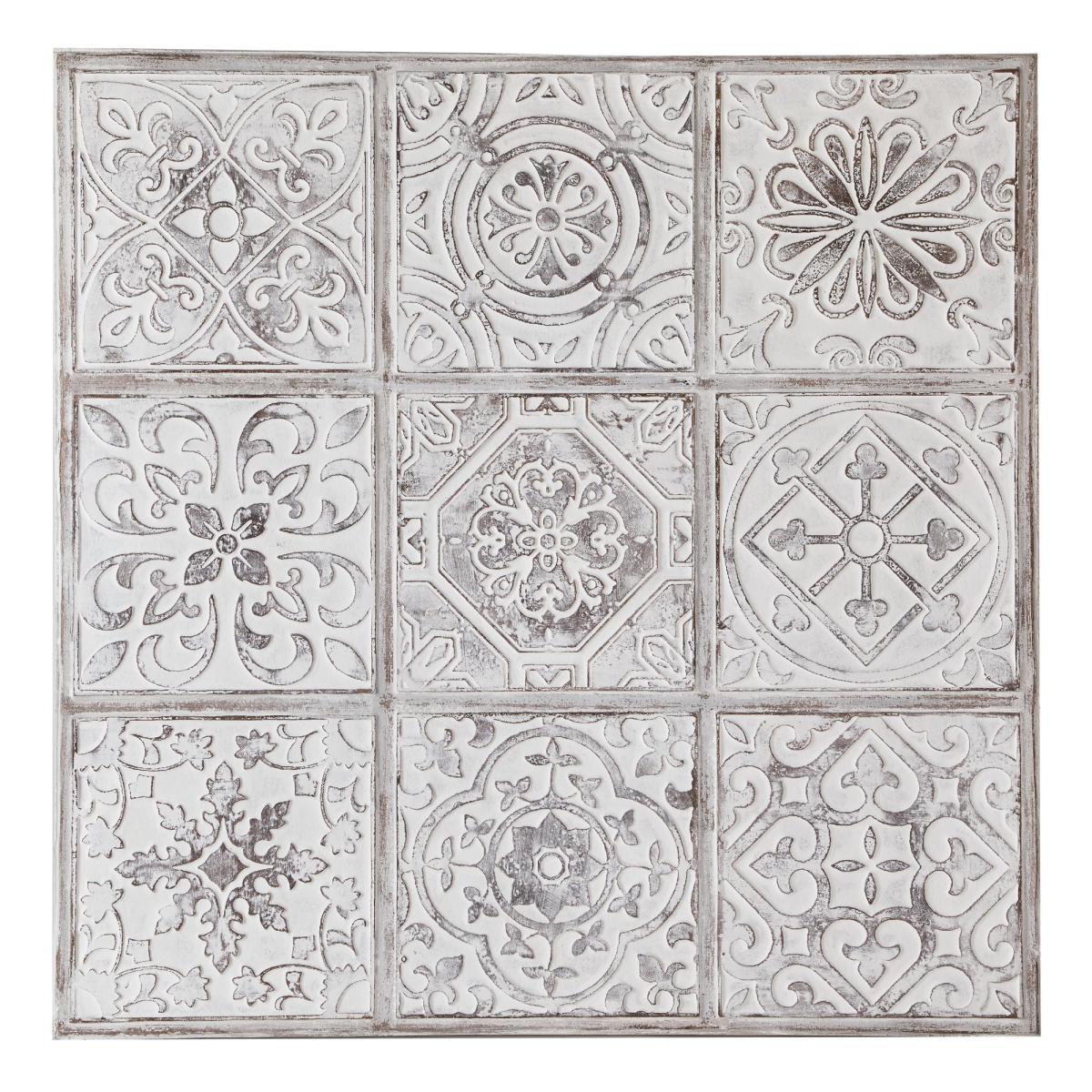 Morroccan Tile Canvas White – image 3