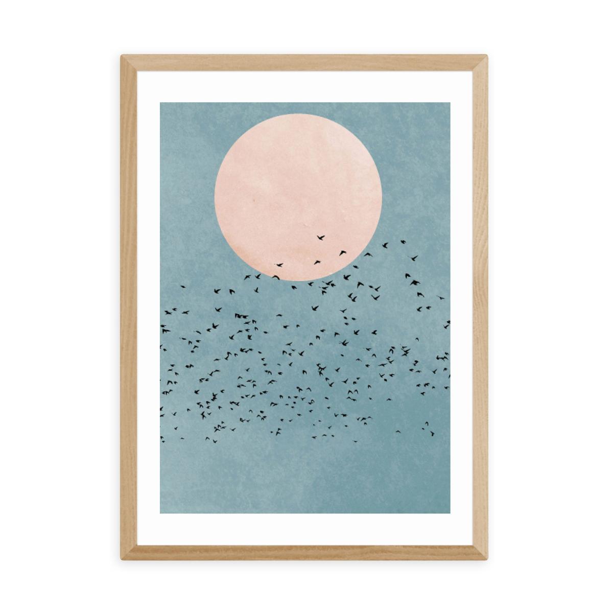 East End Prints Fly Away Print Blue/Pink – image 2