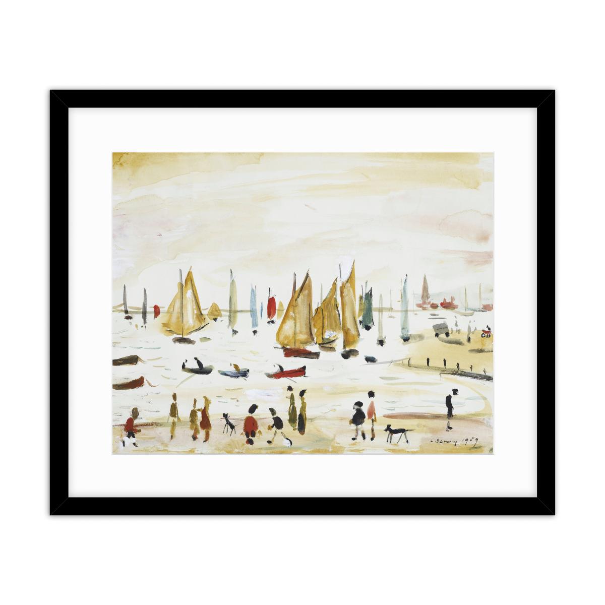 Yachts 1959 Lowry Framed Print MultiColoured – image 2