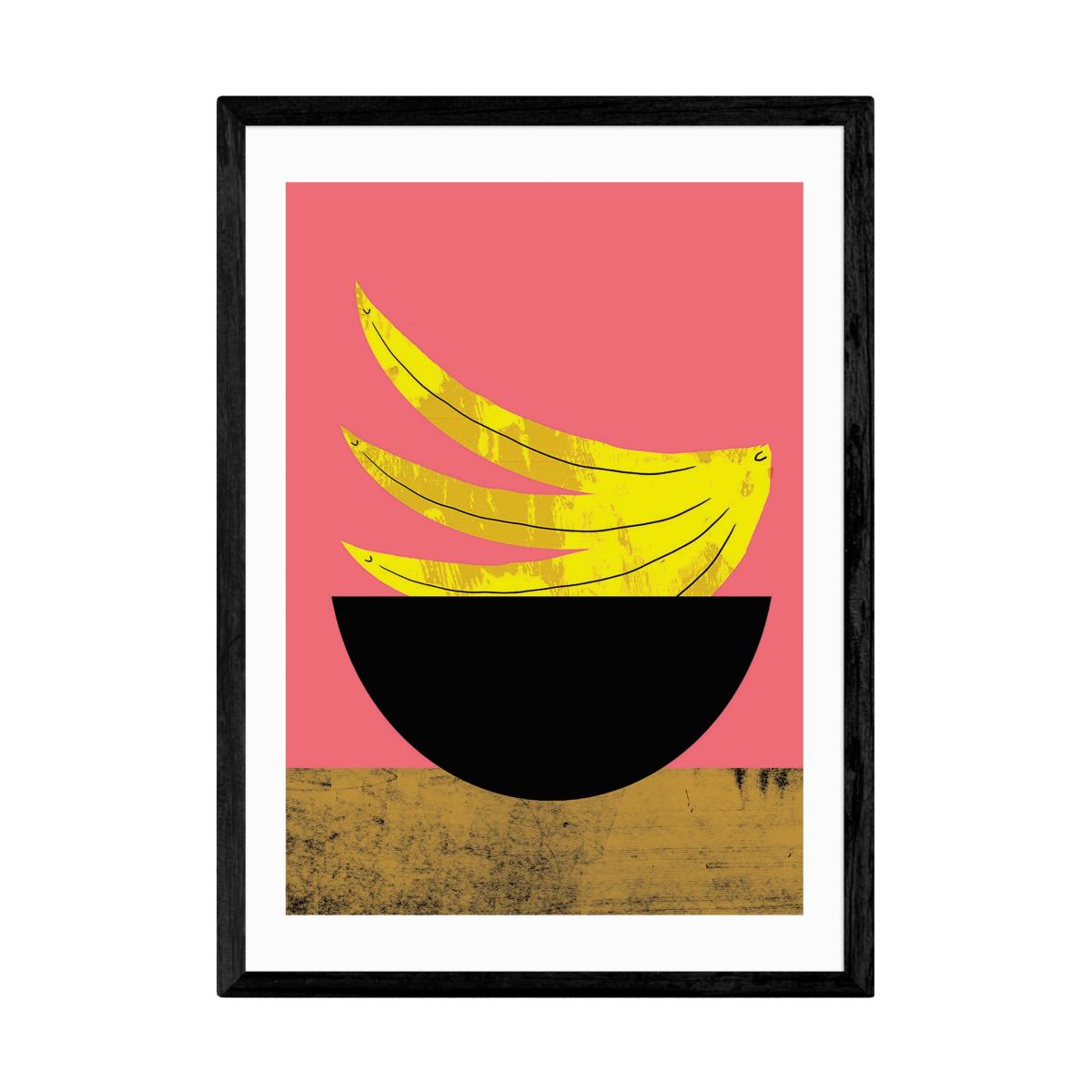 East End Prints Banana Print Pink – image 2