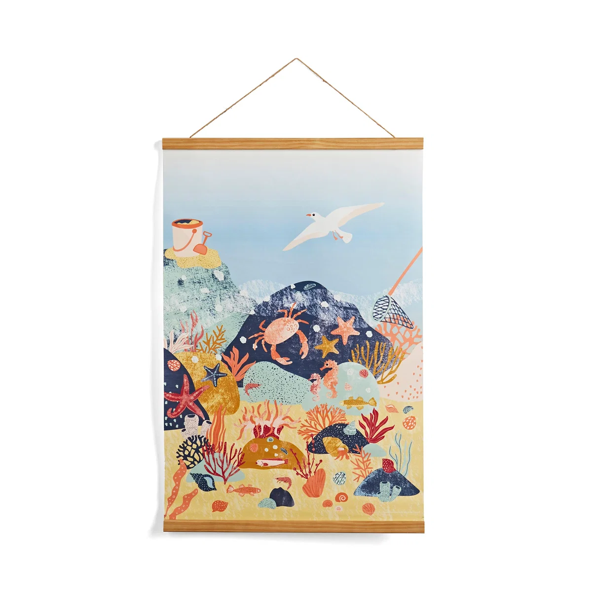 Kids Rockpool Hanging Canvas 70cm x 49cm MultiColoured – image 5