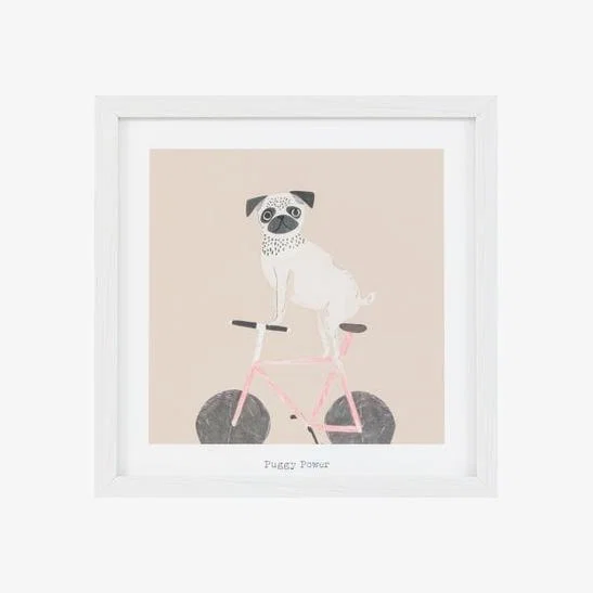 Cedar & Sage Puggy Power Framed Print – image 1