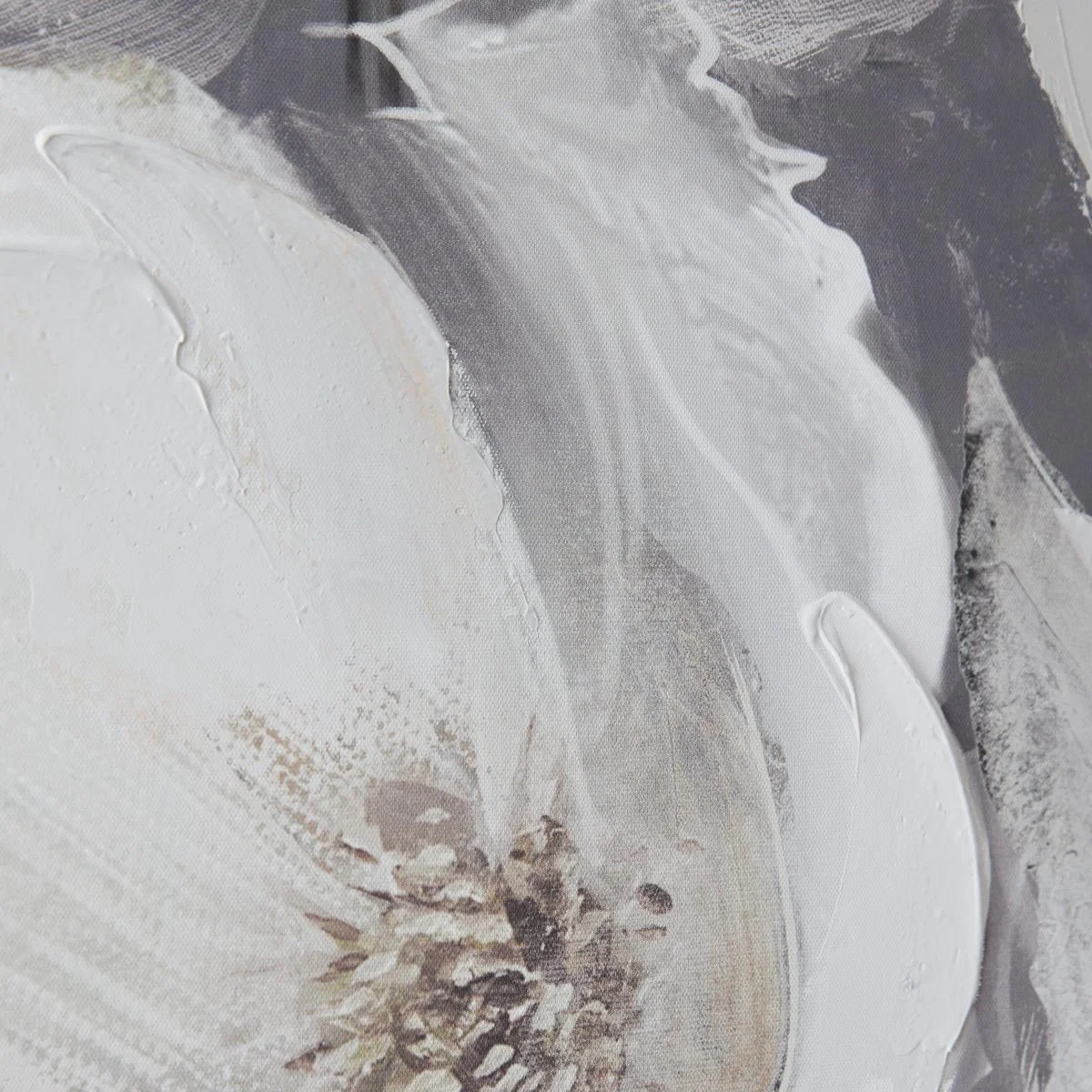 Grey Floral Canvas Grey/White – image 2