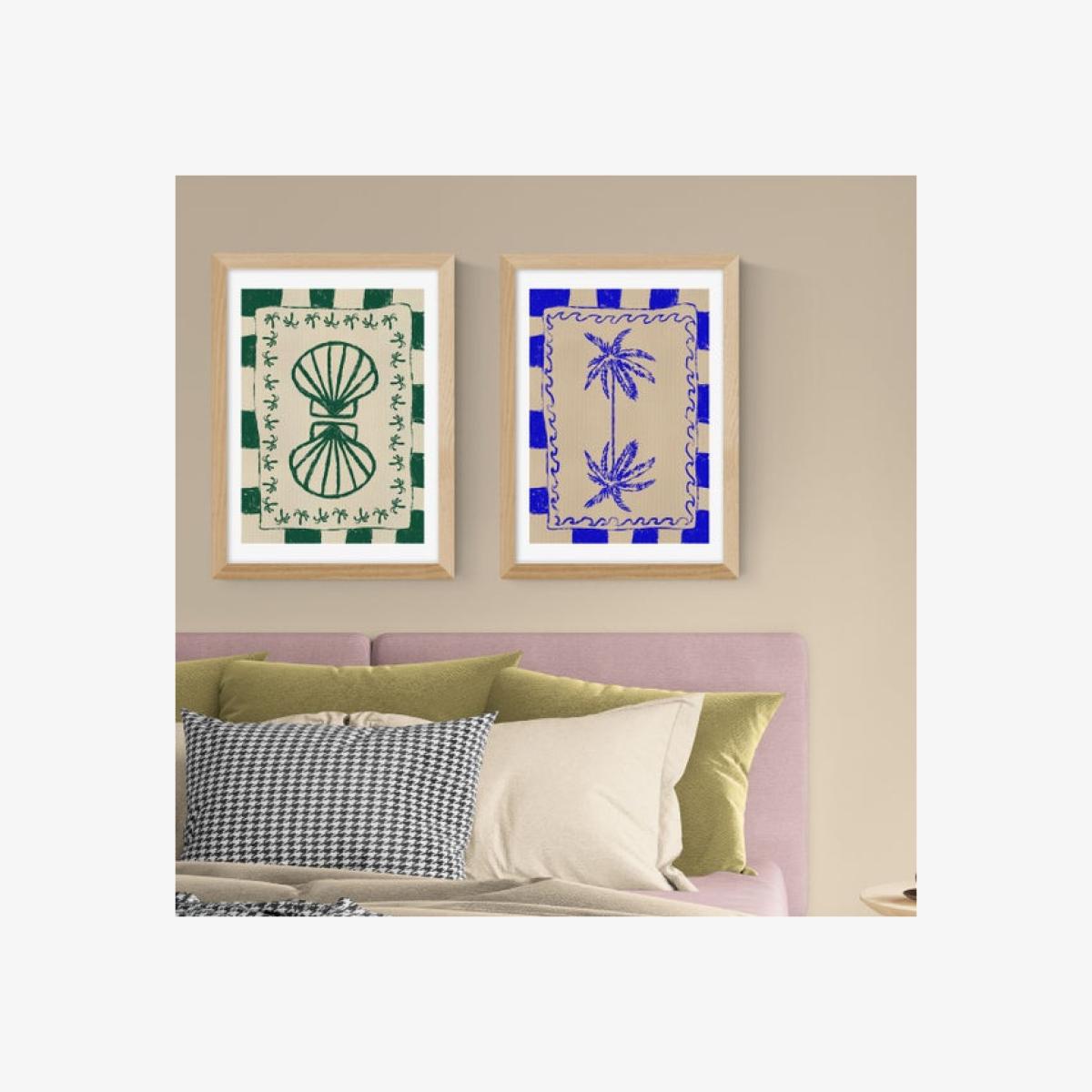 East End Prints Set of 2 Coastal Charm and Seashell Prints – image 1
