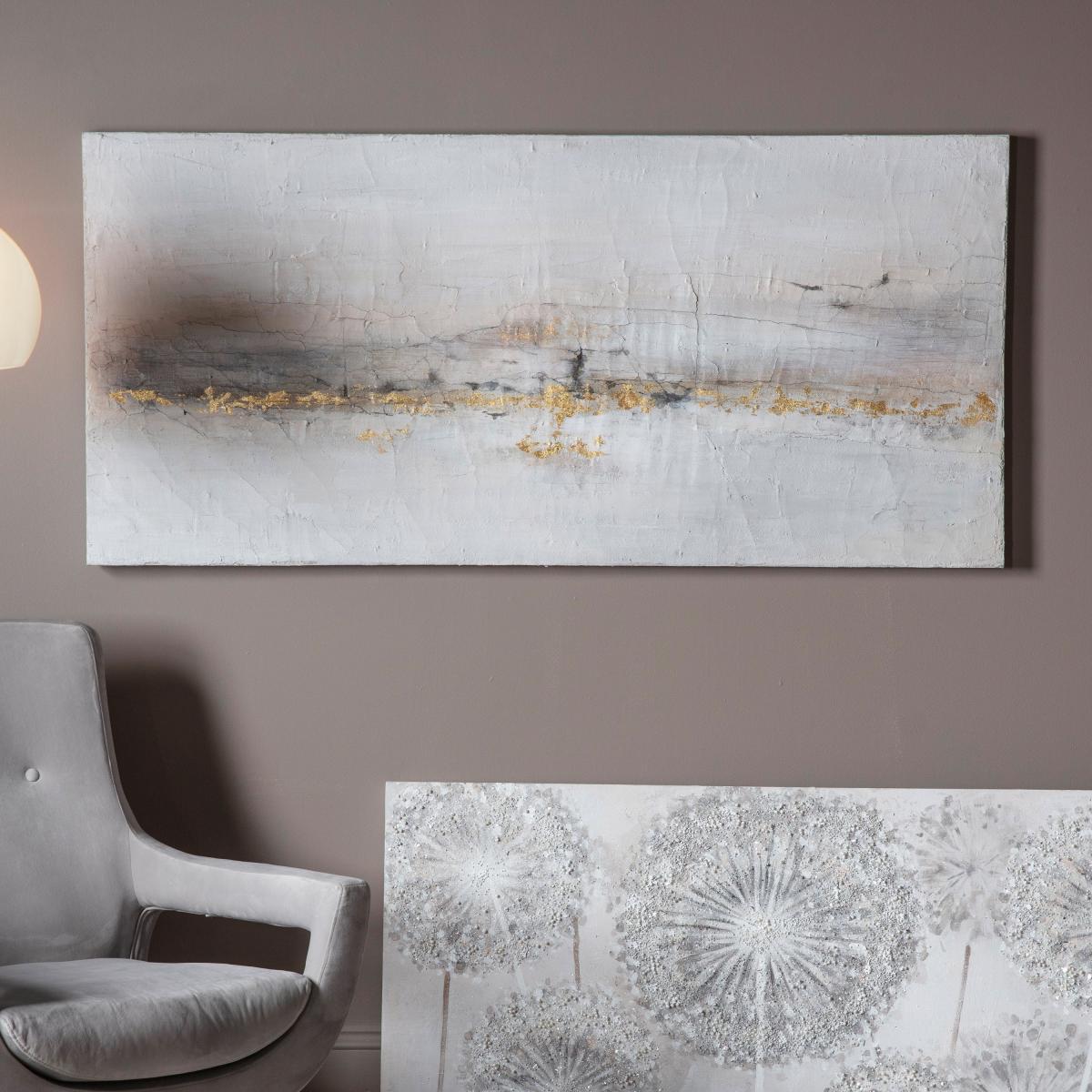 Dorado Coastline Art Canvas Natural – image 1