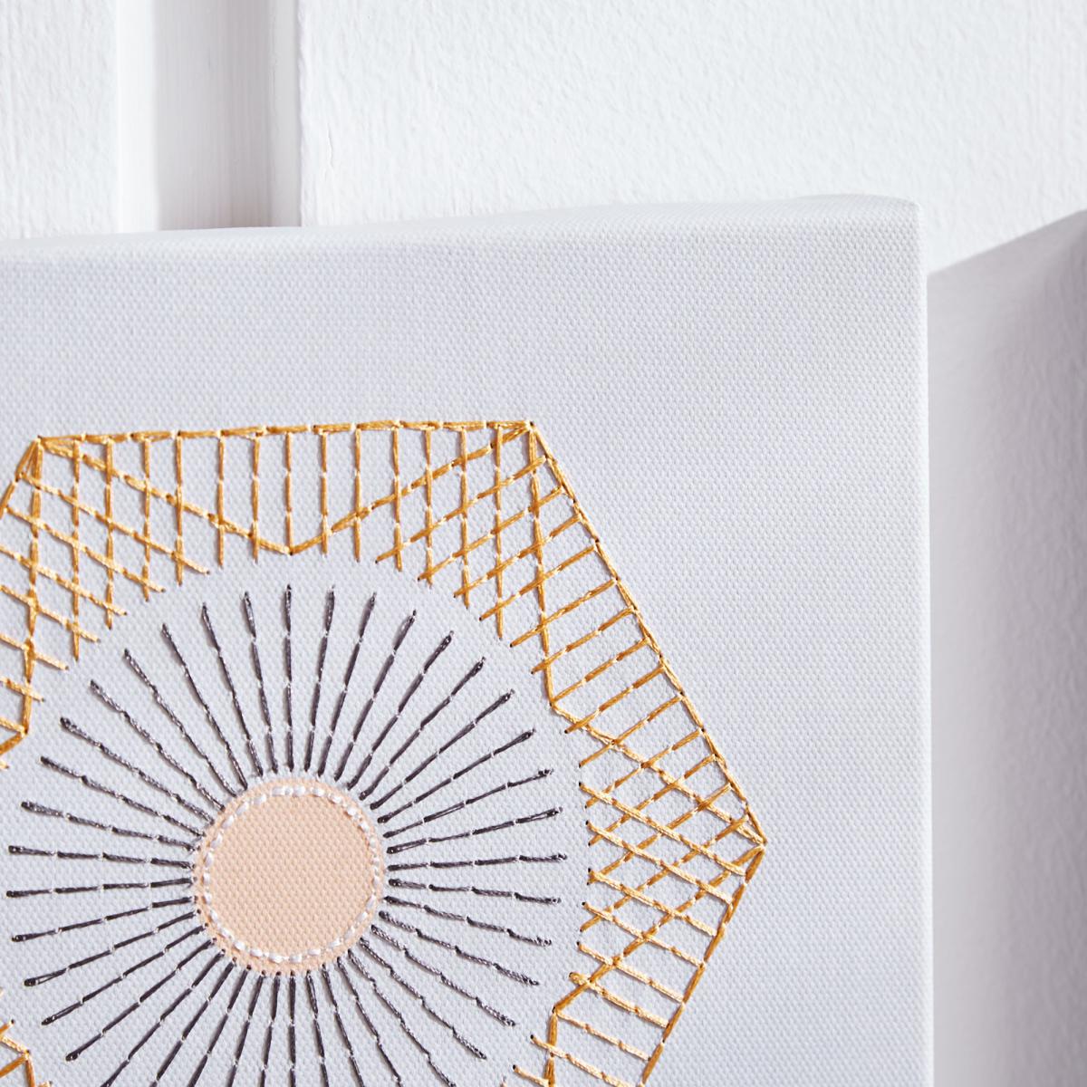 Elements Ochre and Grey Canvas Grey and Yellow – image 2
