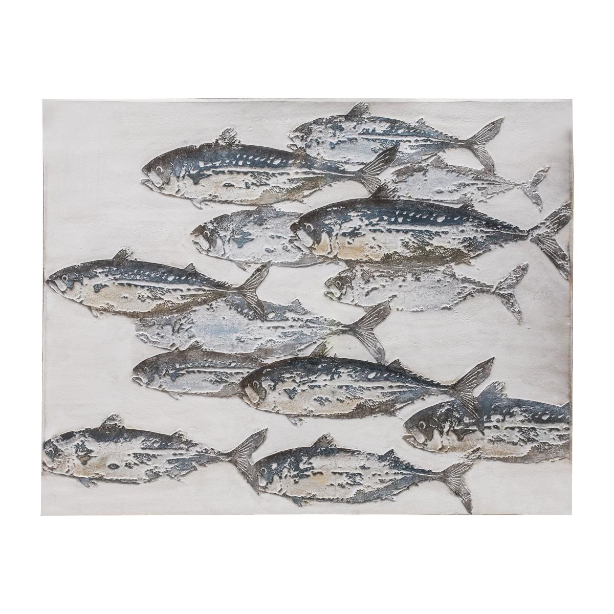 Swimming Fish Art Canvas Natural – image 3
