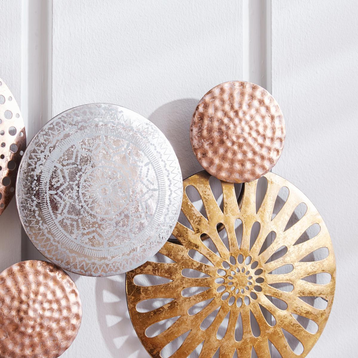 Cinnabar Metal Wall Art Brown and Silver – image 2