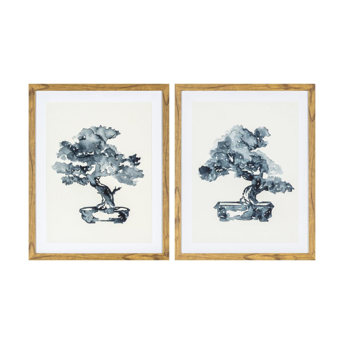 Set of 2 Idris Ink Abstract Framed Art MultiColoured – image 2