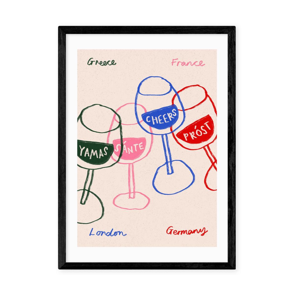 East End Prints Cheers Glasses Print – image 2