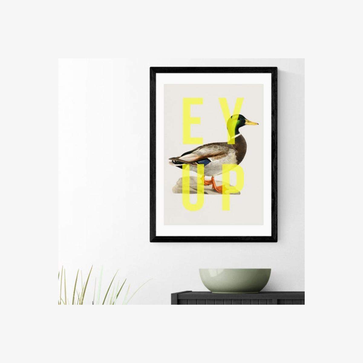 East End Prints Ey Up Duck Print – image 1
