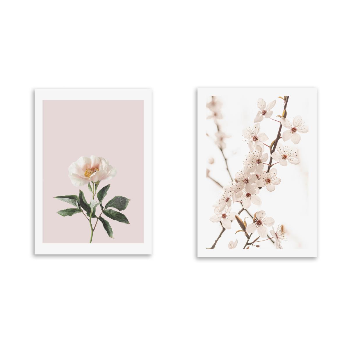 Set of 2 East End Prints Delicate Prints Pink – image 2