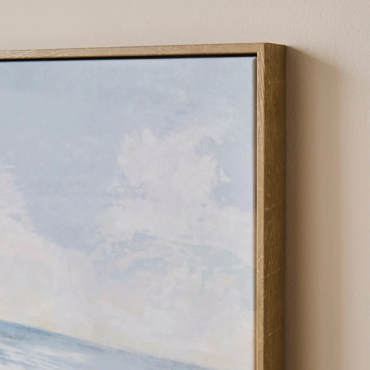 Coastal Beach Waves Framed Canvas – image 2