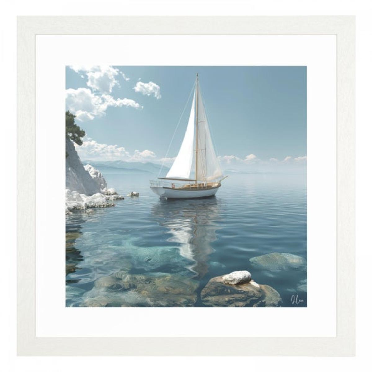 Cedar & Sage Azure Reflections Framed Print – image 4