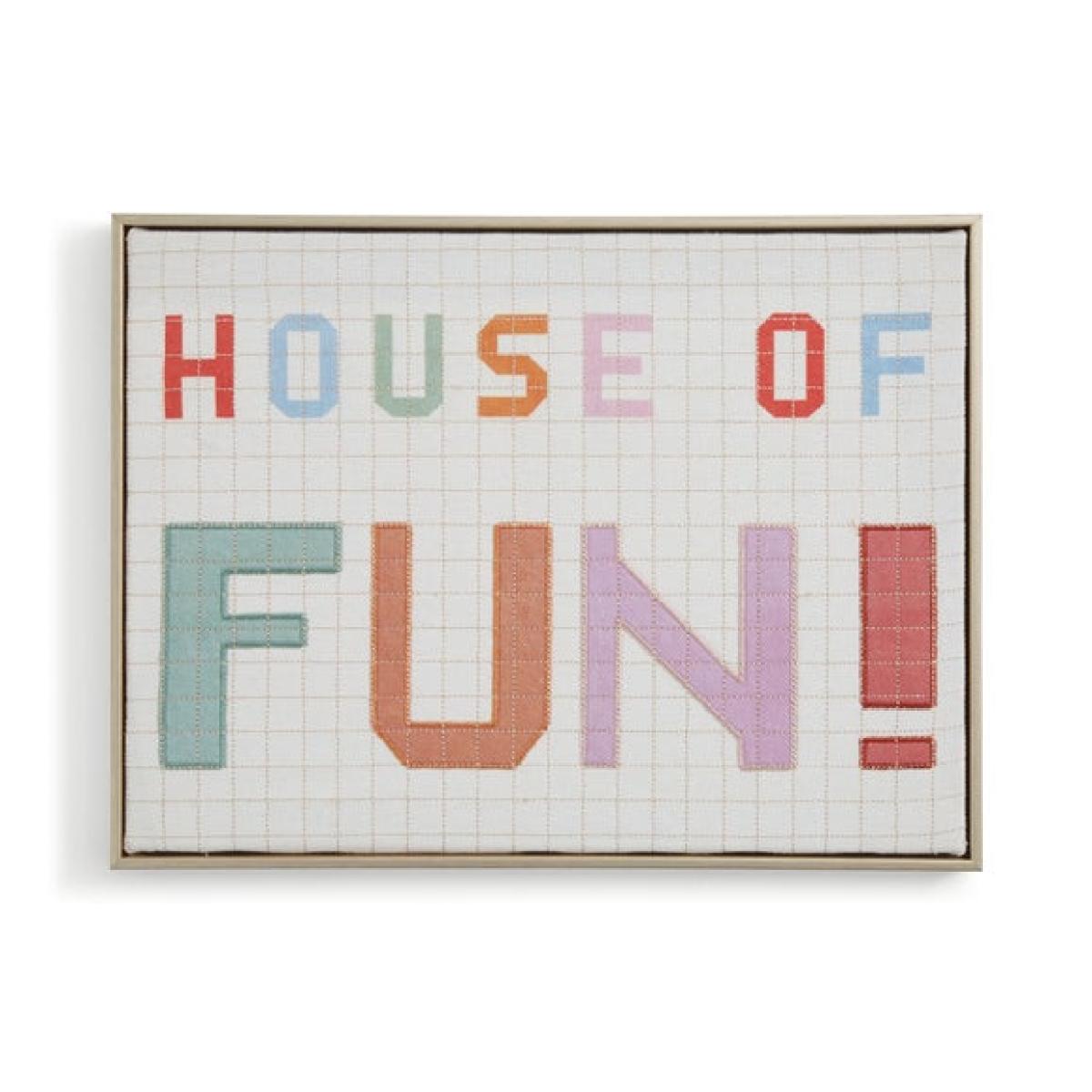 House of Fun Embroidered Wall Art – image 3