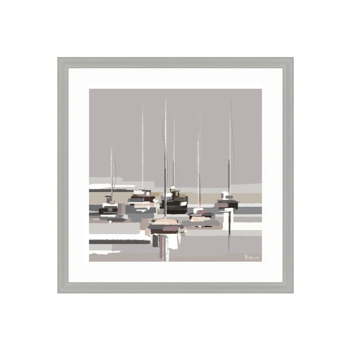 Morning Wharf Framed Print – image 1