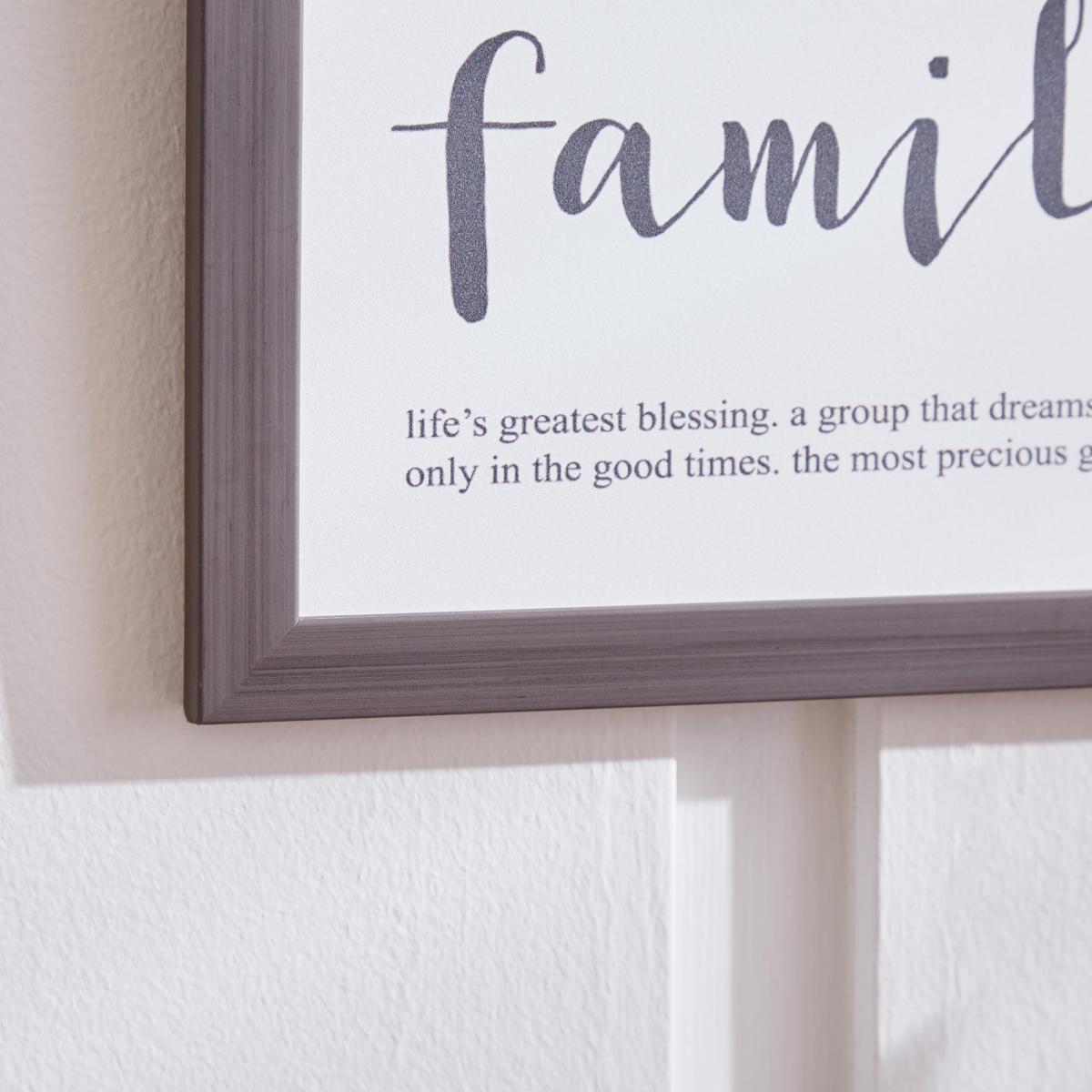 Family Wall Plaque Black – image 2