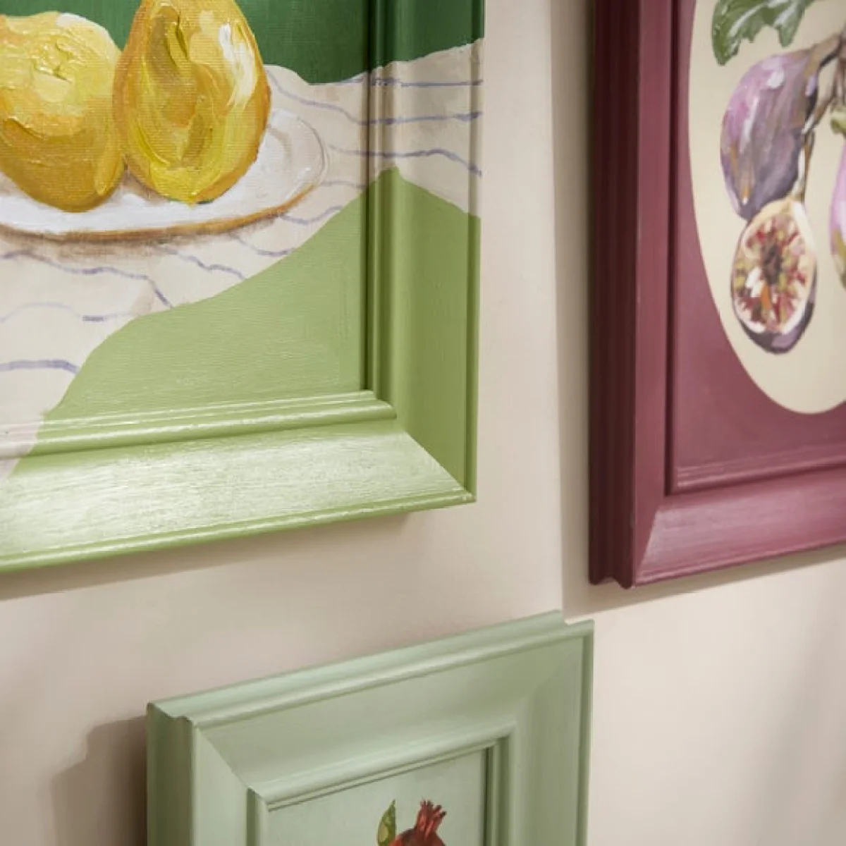 Set Of 3 Food Handpainted Wall Art – image 2