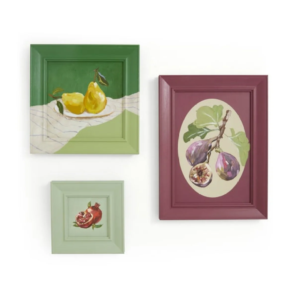 Set Of 3 Food Handpainted Wall Art – image 3