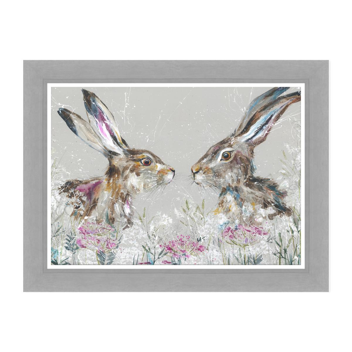 Penelope & Patrick Framed Print Grey – image 2