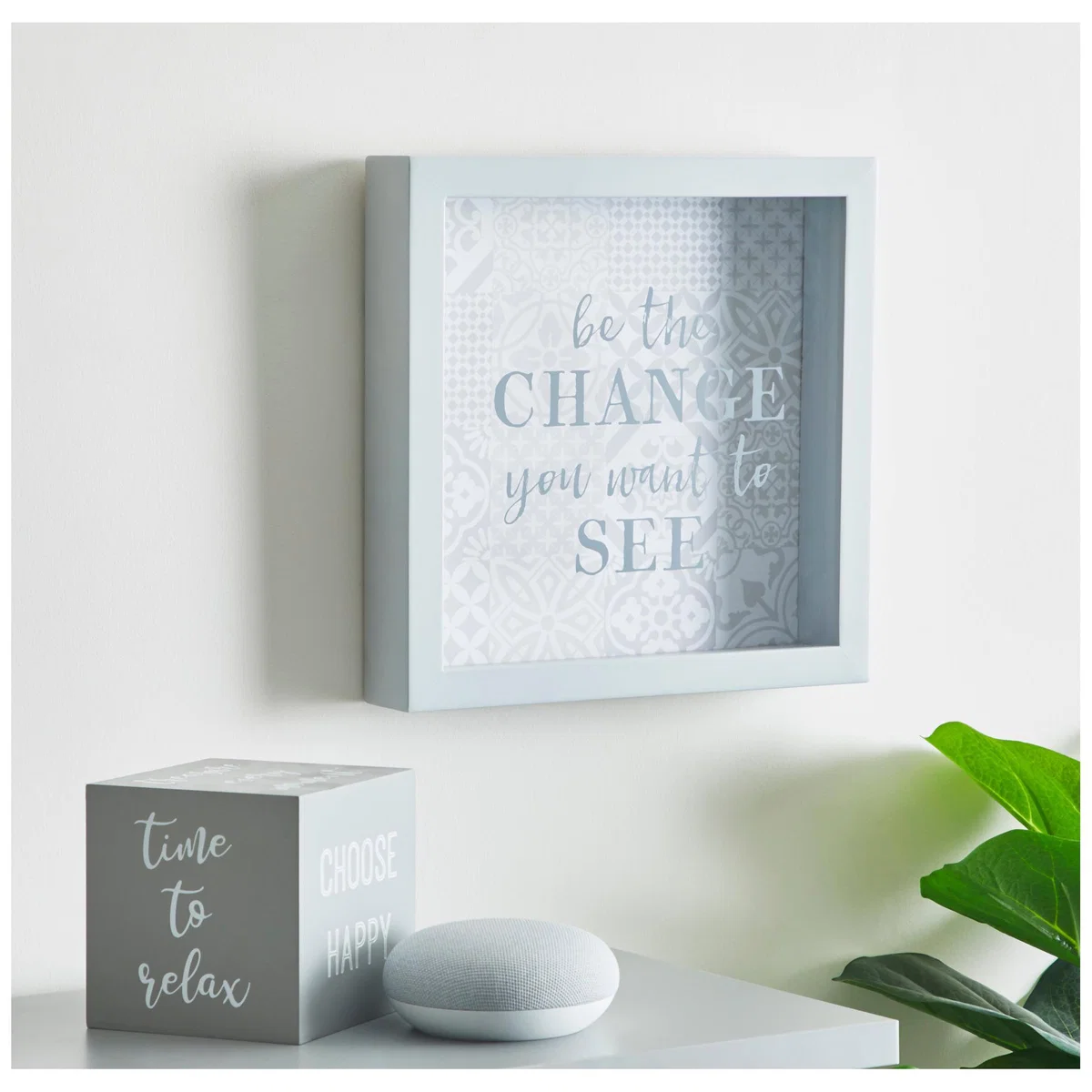 Hanging Money Box Plaque Grey – image 1