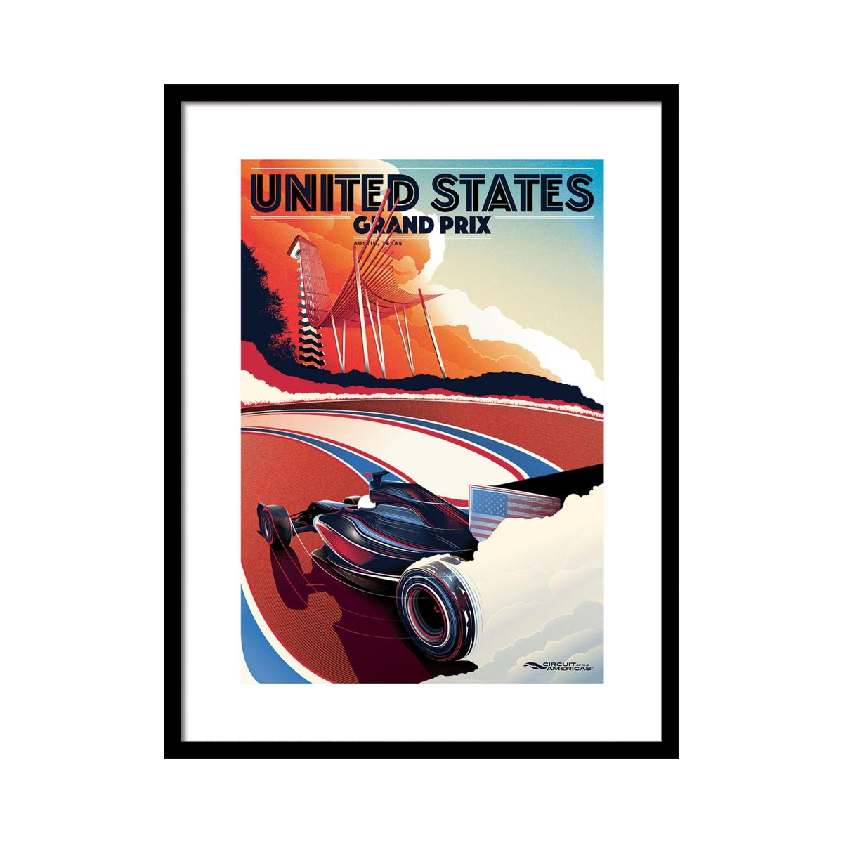 The Art Group F1 Circuit Of The Americans 3 Framed Print MultiColoured – image 2