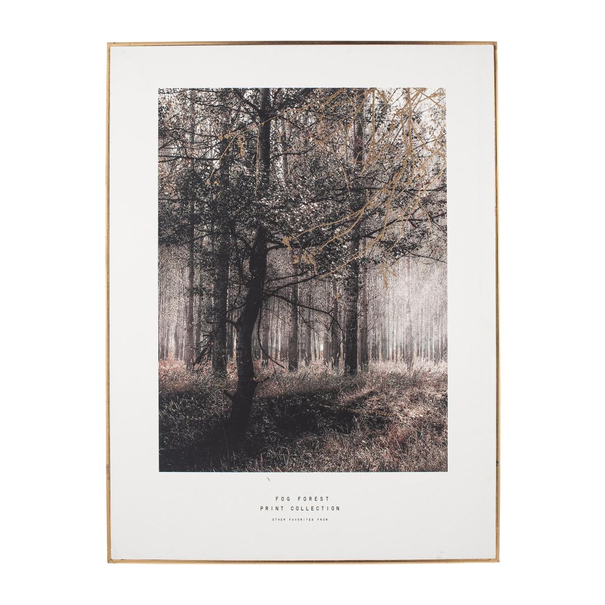 Mono Forest Trail Canvas Print White/Black – image 2