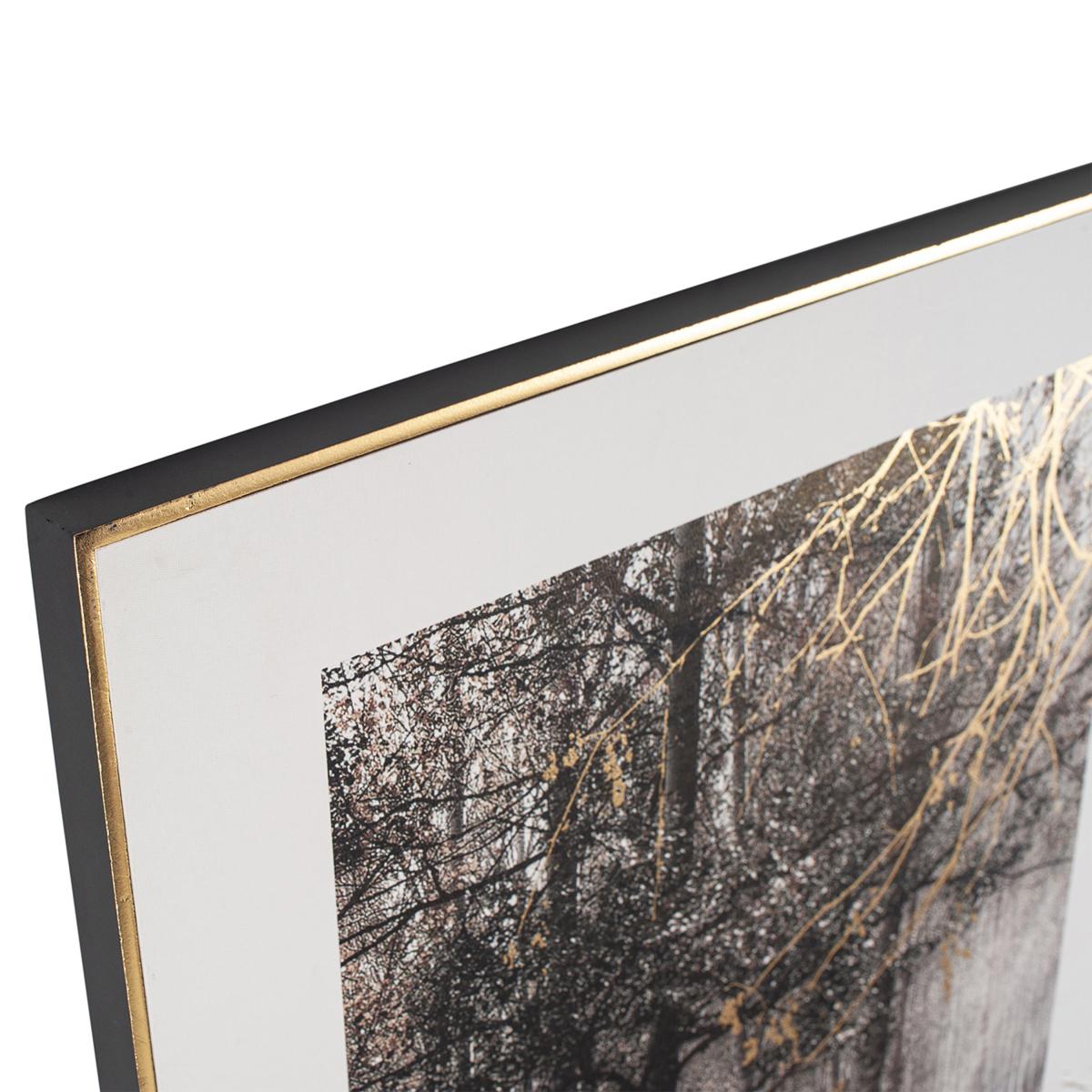 Mono Forest Trail Canvas Print White/Black – image 3