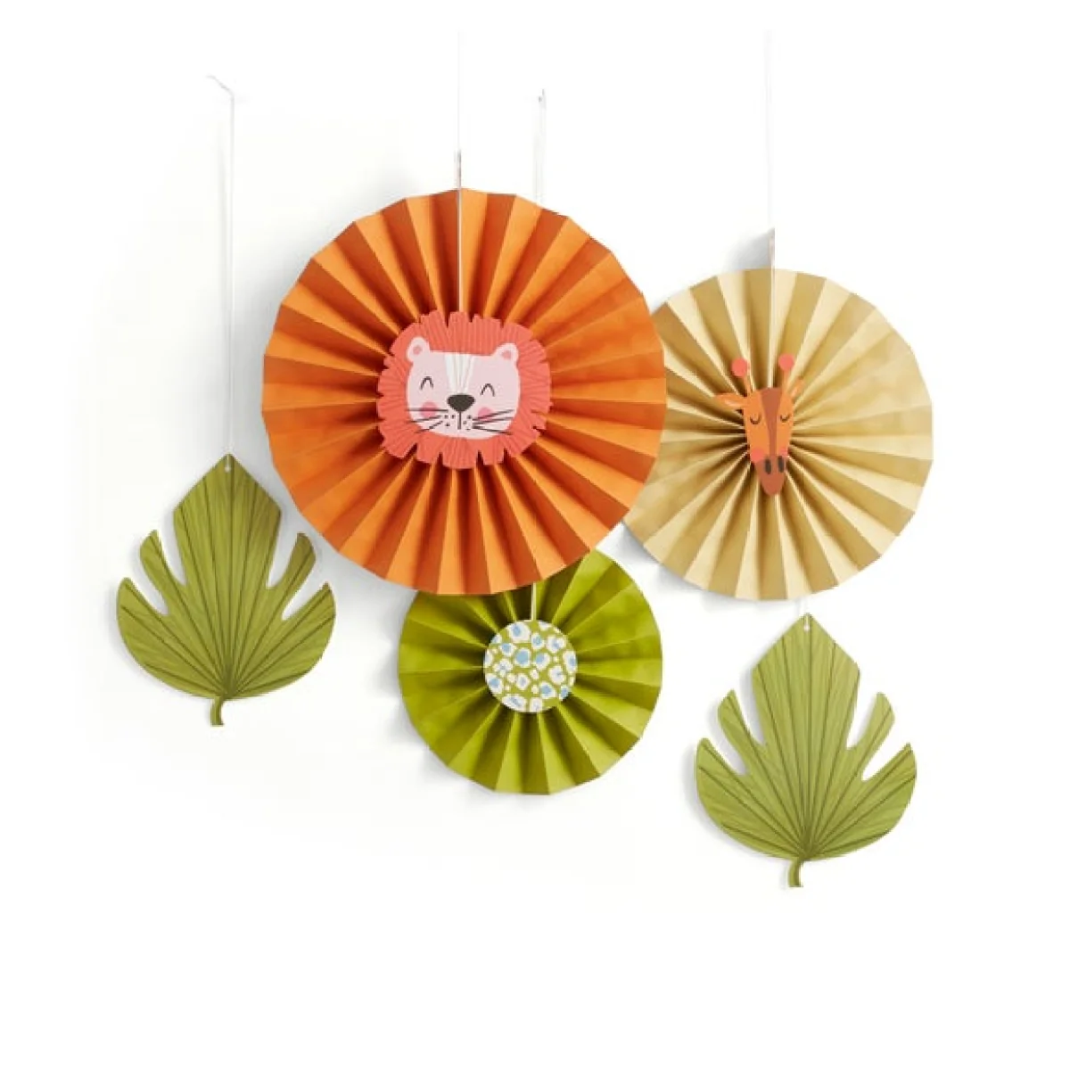 Animal & Leaf Paper Hanging Decorations – image 3
