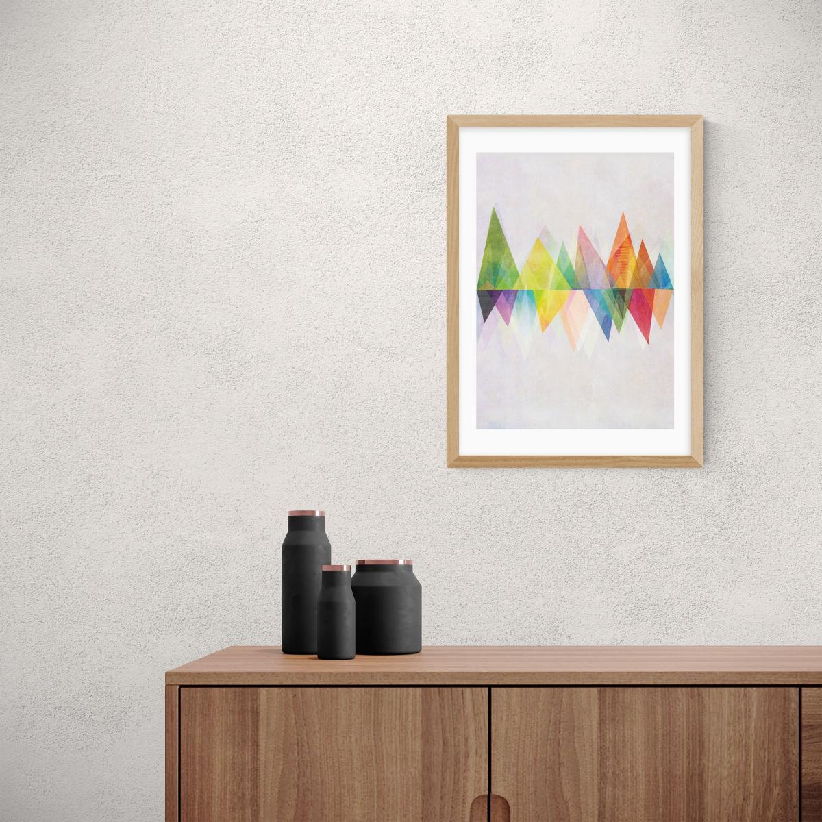 East End Prints Graphic 37 Print Blue/Pink/Yellow – image 1