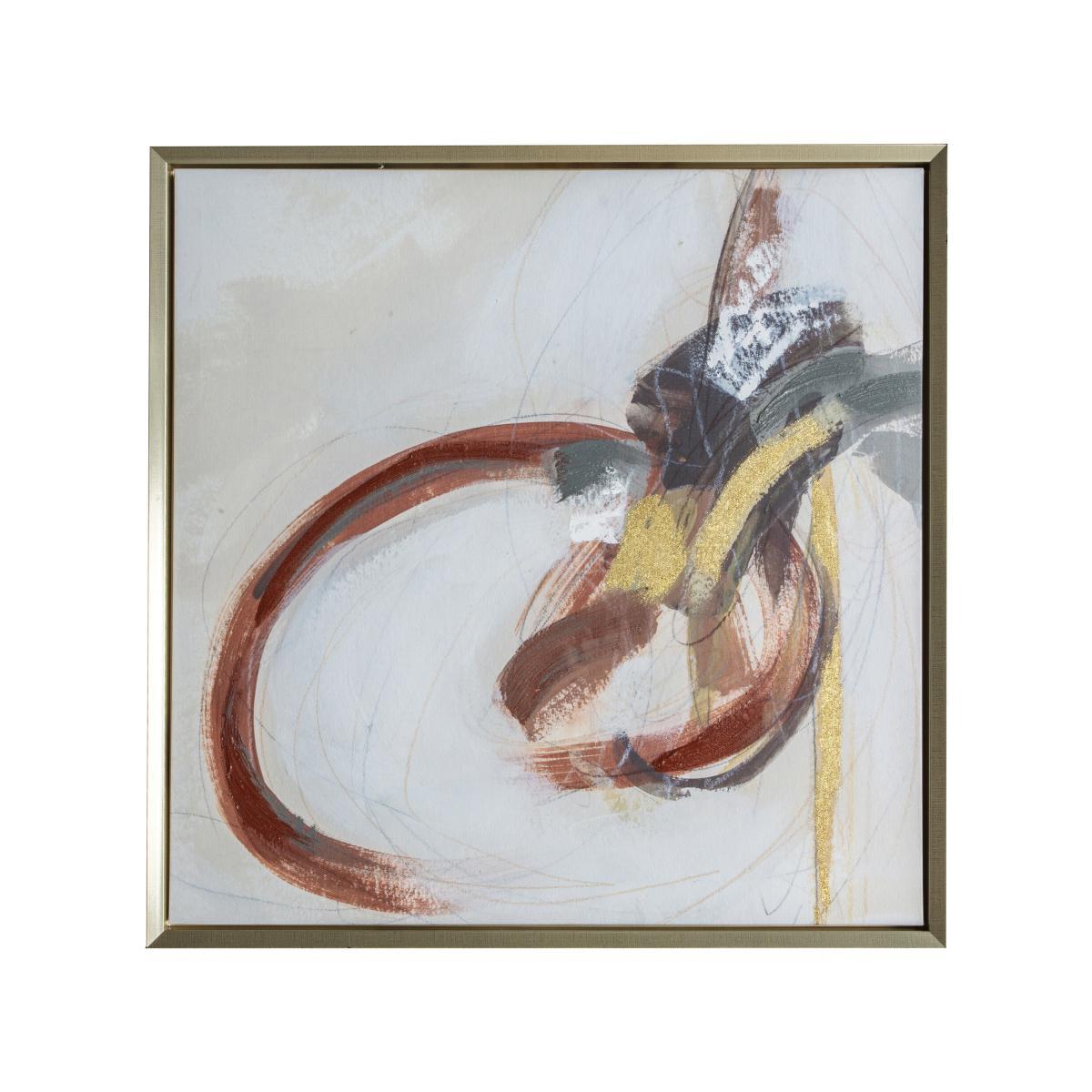 Idan Abstract Framed Canvas MultiColoured – image 2