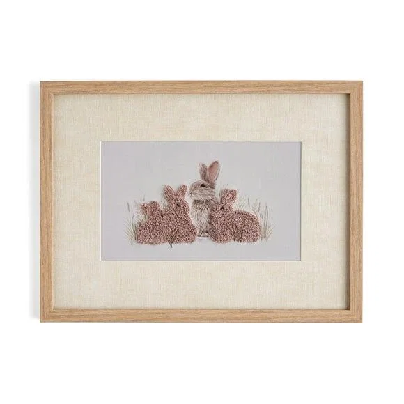 Fluffy Rabbits Framed Print – image 3