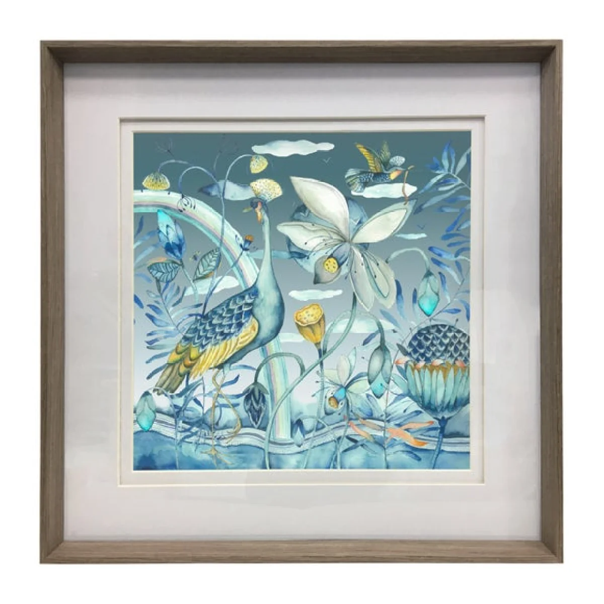 Nut Luan Iris Framed Print Brown – image 2