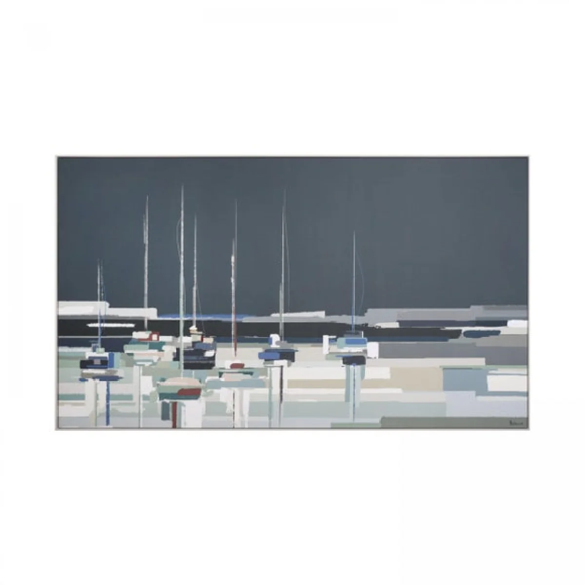 Side By Sabrina Roscino Framed Canvas Grey – image 2