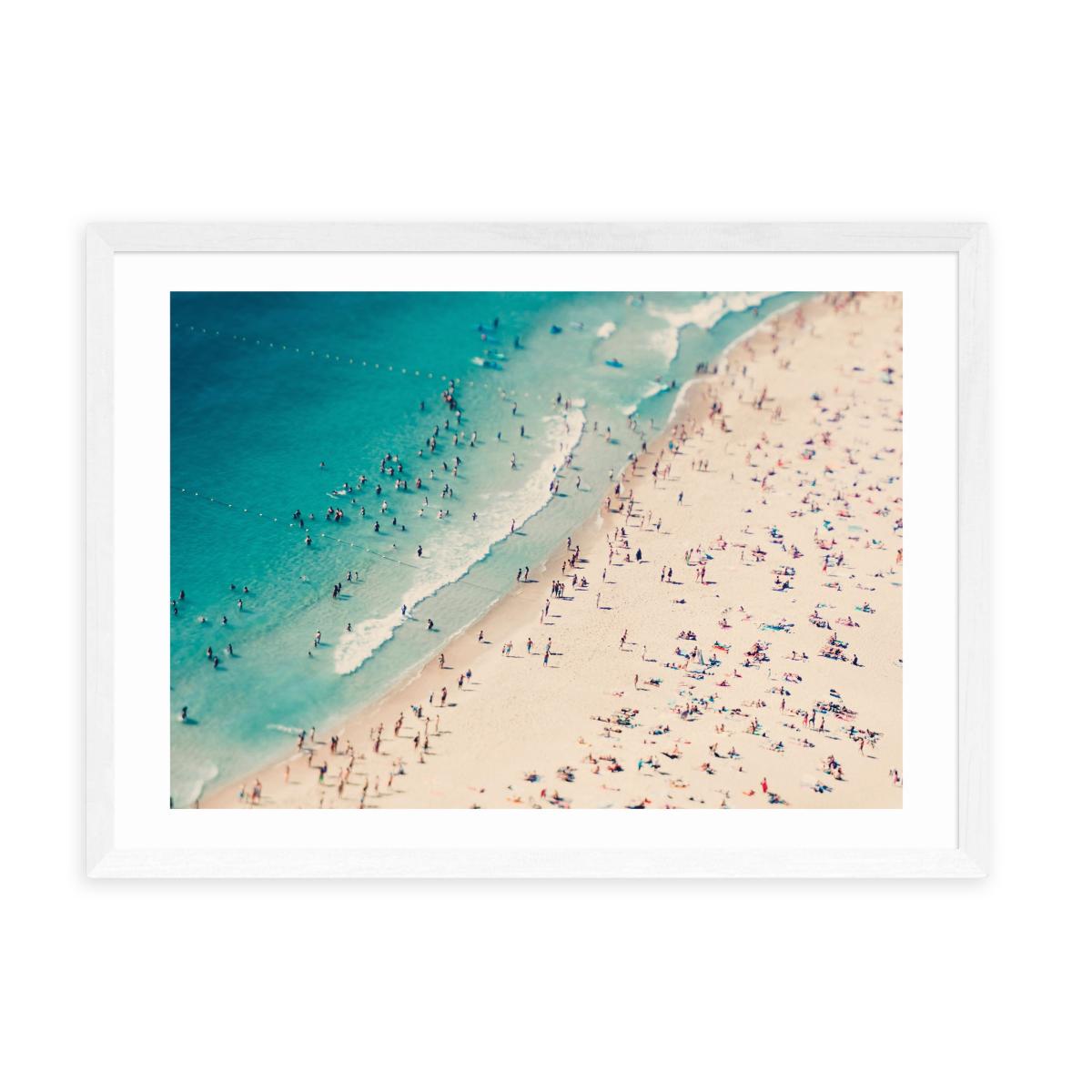 East End Prints Beach Love V Print Blue/Beige – image 2