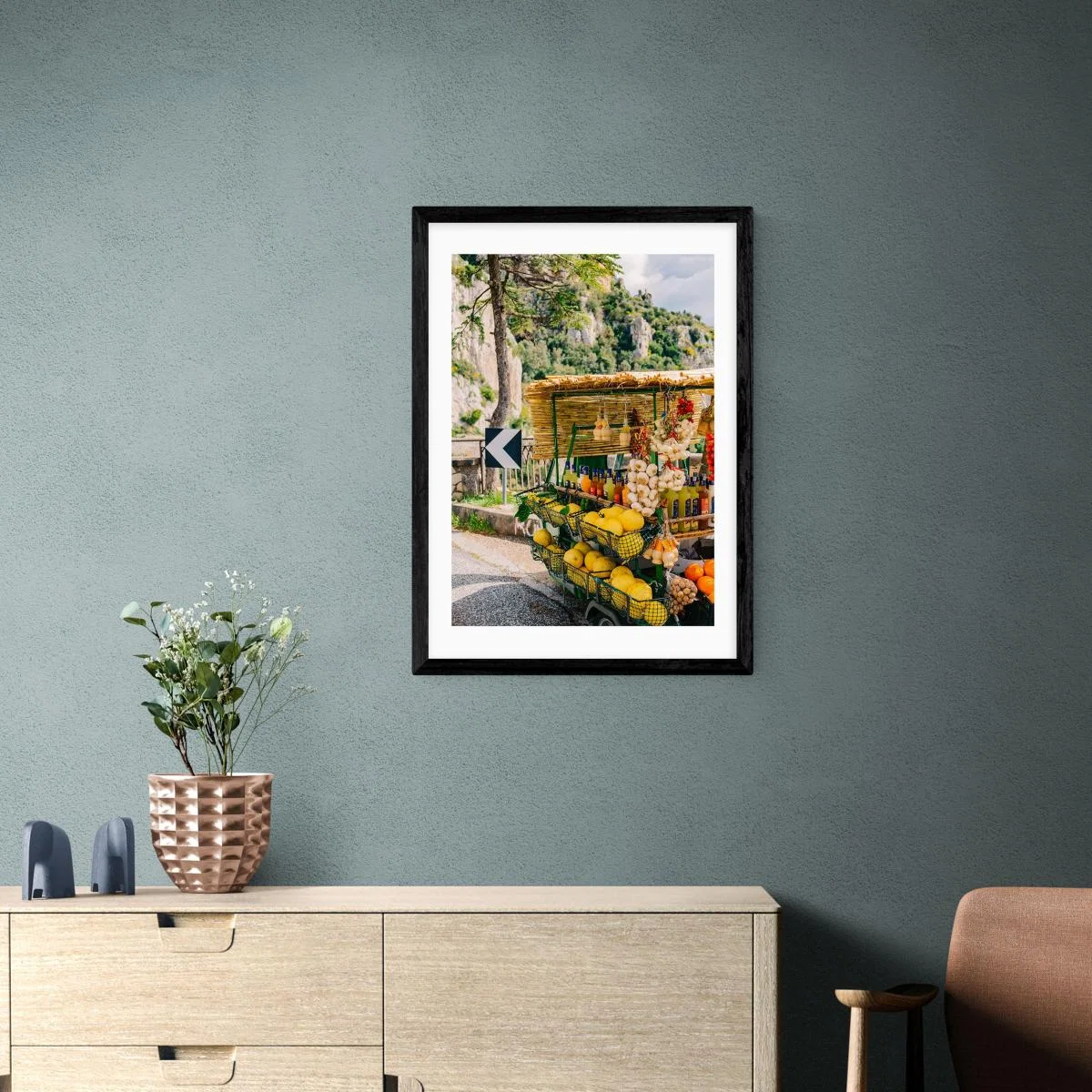 East End Prints Amalfi Coast Drive XV Print MultiColoured – image 1