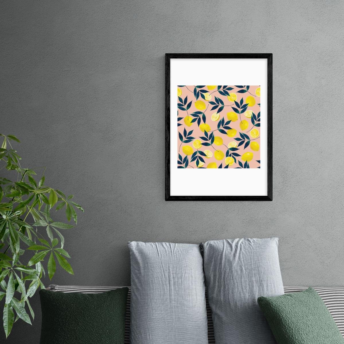 East End Prints Lemony Goodness Print MultiColoured – image 1